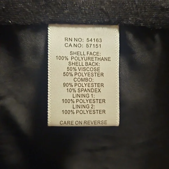 Marc New York Black Faux Leather Biker Jacket sz Small - Picture 12 of 13